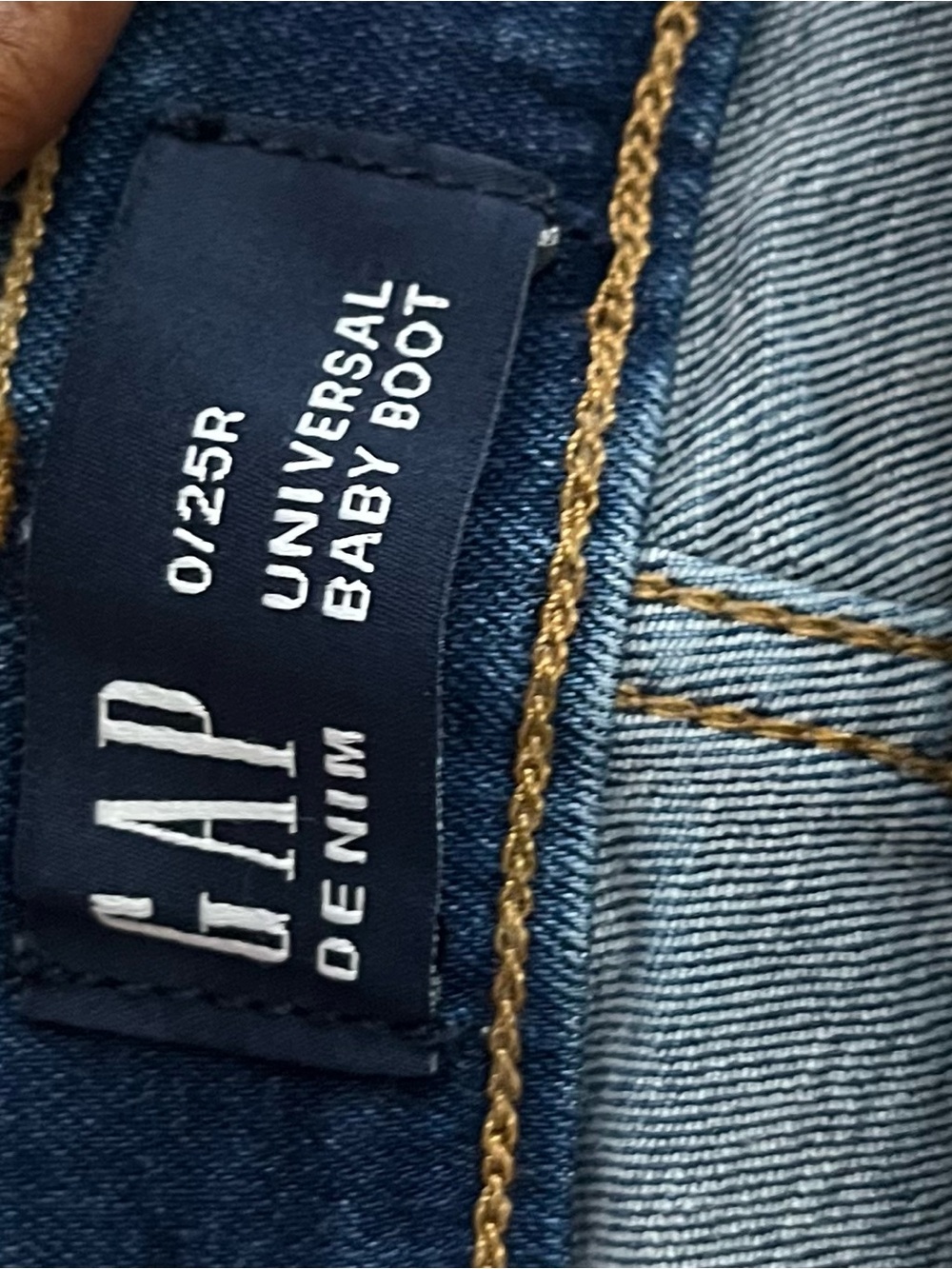 Gap Denim Universal Baby Boot Jeans - Size 0/25R - Blue Wash - Picture 10 of 17